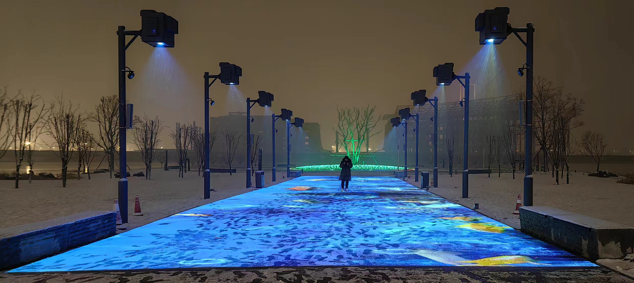 科视Christie DPS 系列激光投影机以迷人的地面投影照亮洛阳中央公园